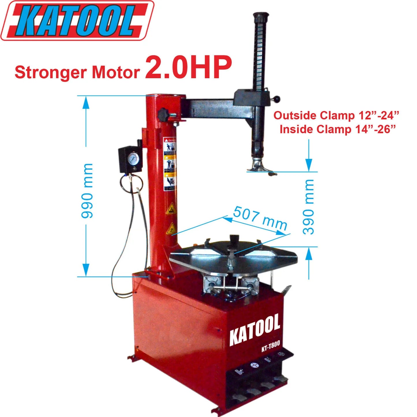 Katool, Katool KT-T800 Combo 1: smontagomme ed equilibratore di ruote